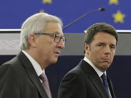 Juncker e Renzi battibeccano come vecchie comari isteriche. Ma questa volta stiamo con Renzi